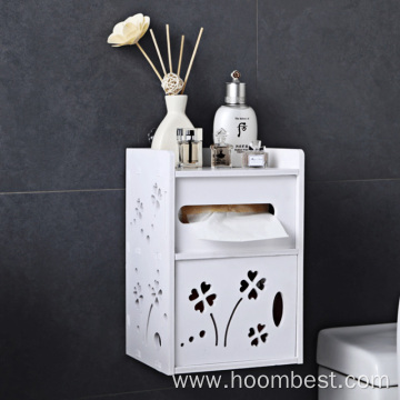 Toilet Paper Tower Holder with Shelf